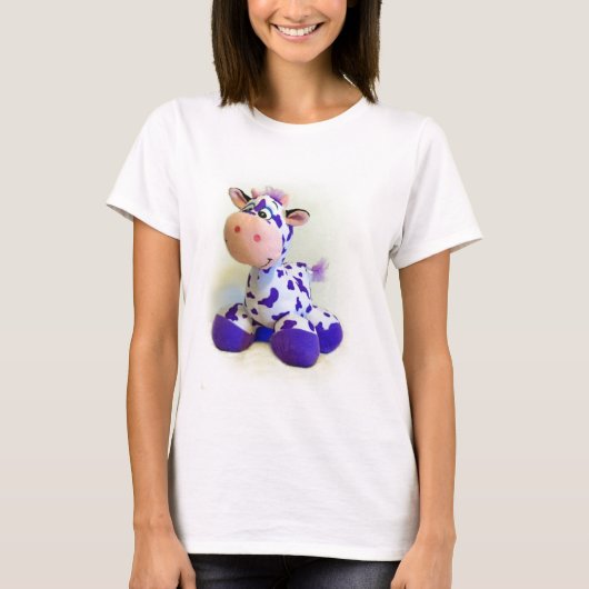 Paarse koe t-shirt (Voorkant)