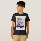 Paarse koe t-shirt (Voorkant volledig)