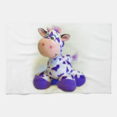 Paarse koe theedoek (Horizontaal)