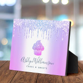 Paarse koekjes Glitter Drift bakkerij Schuif Fotoplaat