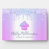 Paarse koekjes Glitter Drift bakkerij Schuif Fotoplaat (voorkant)