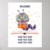 Paarse koekjesthema poster (Voorkant)