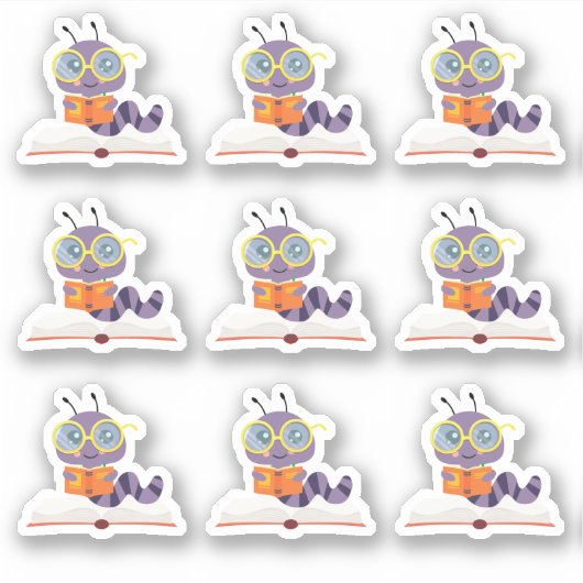 Paarse koekjesthema sticker (Voorkant)