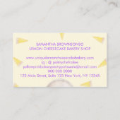 Paarse koffiebanketbakkerij visitekaartje (Achterkant)