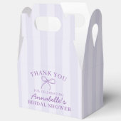 Paarse Kokette Strik Pastelkleurige Bruiloft Desse Bedankdoosjes (Open)