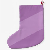 Paarse kolibrie Clematis Flower vakantie Grote Kerstsok (Achterkant)