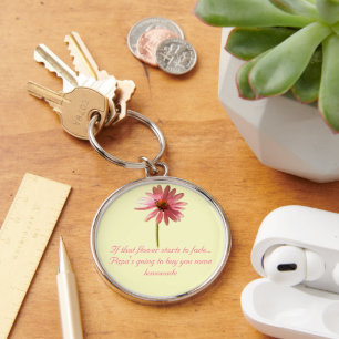 Paarse kone ventilator Echinacea purpureum Sleutelhanger