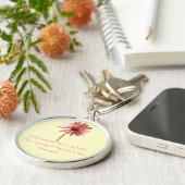 Paarse kone ventilator Echinacea purpureum Sleutelhanger (Zijkant)