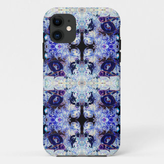 Paarse konijn Yoga iPhone Case by deprise