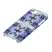 Paarse konijn Yoga iPhone Case by deprise (Onderkant)