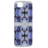 Paarse konijn Yoga iPhone Case by deprise (Back/Rechts)