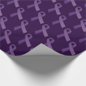 Paarse konijnen sensibilisering tegen testikelkank cadeaupapier (Hoek)