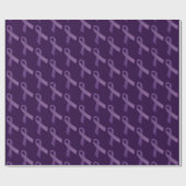 Paarse konijnen sensibilisering tegen testikelkank cadeaupapier (Vlak)