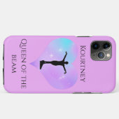 Paarse koningin van de Beam Gymnastics iPhone Case (Achterkant (horizontaal))
