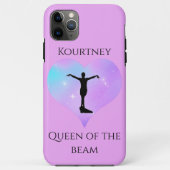 Paarse koningin van de Beam Gymnastics iPhone Case (Achterkant)