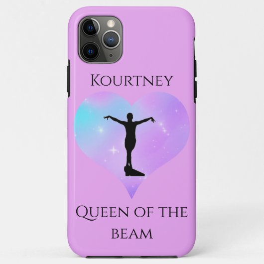 Paarse koningin van de Beam Gymnastics iPhone Case (Achterkant)