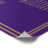 Paarse koninklijke middeleeuwse zwitzitting poster (Hoek)