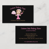 Paarse kookplaat voor kookplaten visitekaartje (Voorkant / Achterkant)