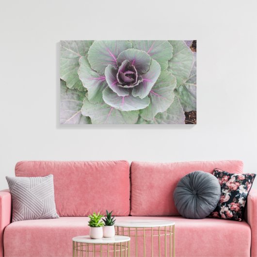 Paarse kool verpakt canvas (Insitu (Woonkamer))