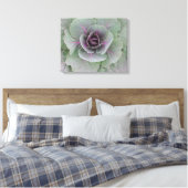 Paarse kool verpakt canvas afdruk (Insitu (Slaapkamer))