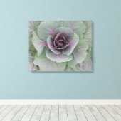 Paarse kool verpakt canvas afdruk (Insitu (Houten vloer))