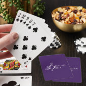 Paarse koraalspeelkaarten pokerkaarten (Insitu)