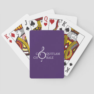 Paarse koraalspeelkaarten pokerkaarten