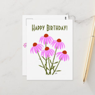 Paarse Korenbloemen Briefkaart