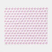 Paarse korenbloemen fleece deken (Voorkant (Horizontaal))