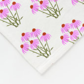 Paarse korenbloemen fleece deken (Hoek)