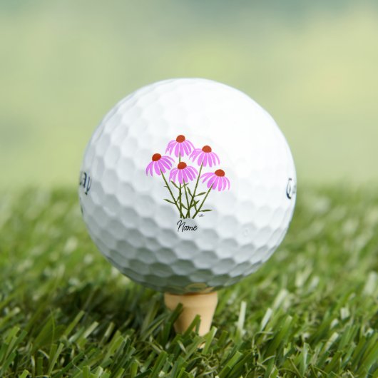 Paarse korenbloemen golfballen (Insitu Shirt)