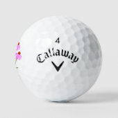 Paarse korenbloemen golfballen (Logo)