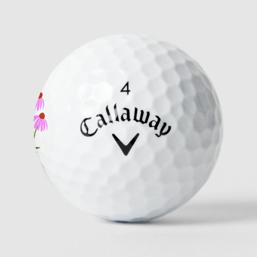 Paarse korenbloemen golfballen (Logo)