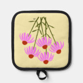 Paarse korenbloemen pannenlap (Voorkant)