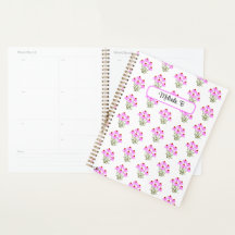 Paarse korenbloemen planner