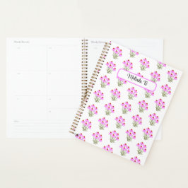 Paarse korenbloemen planner