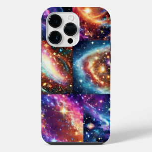 Paarse kosmische planeet galactische planeet leuke iPhone 14 pro max hoesje