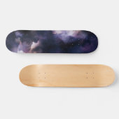 Paarse kosmische sterrenstelsel nachtelijke hemel persoonlijk skateboard (Horizontaal)