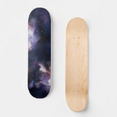 Paarse kosmische sterrenstelsel nachtelijke hemel persoonlijk skateboard (Voorkant)