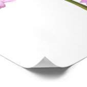 Paarse Kosmos Bloem Art Print Poster (Hoek)