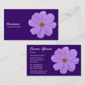 Paarse kosmos - Deep Paars 330066 Visitekaartje (Voorkant / Achterkant)