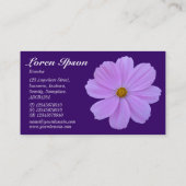 Paarse kosmos - Deep Paars 330066 Visitekaartje (Achterkant)