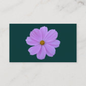 Paarse kosmos - Donkergroen (003333) Visitekaartje (Achterkant)