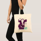 Paarse Kow, misschien wel overpeinzingen Tote Bag (Voorkant (product))