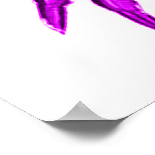 Paarse krabbenhuisdecor poster (Hoek)