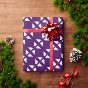 Paarse kracht cadeaupapier