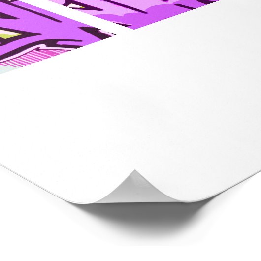 Paarse kracht poster (Hoek)