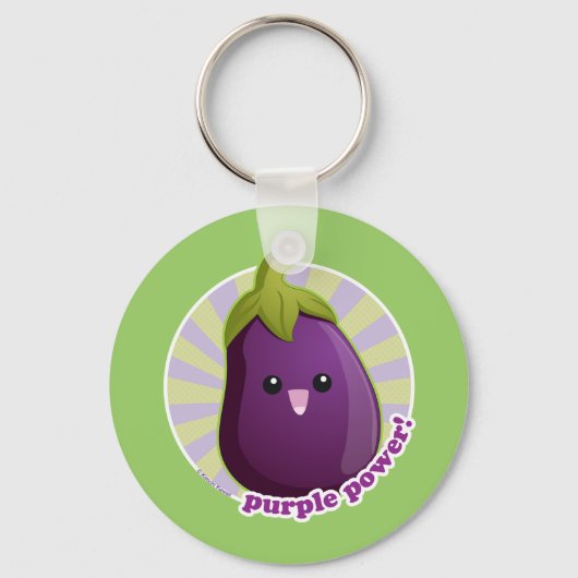Paarse kracht! sleutelhanger (Voorkant)
