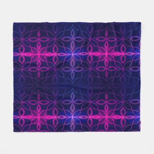 Paarse krachtpatser fleece deken (Voorkant (Horizontaal))