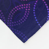 Paarse krachtpatser fleece deken (Hoek)